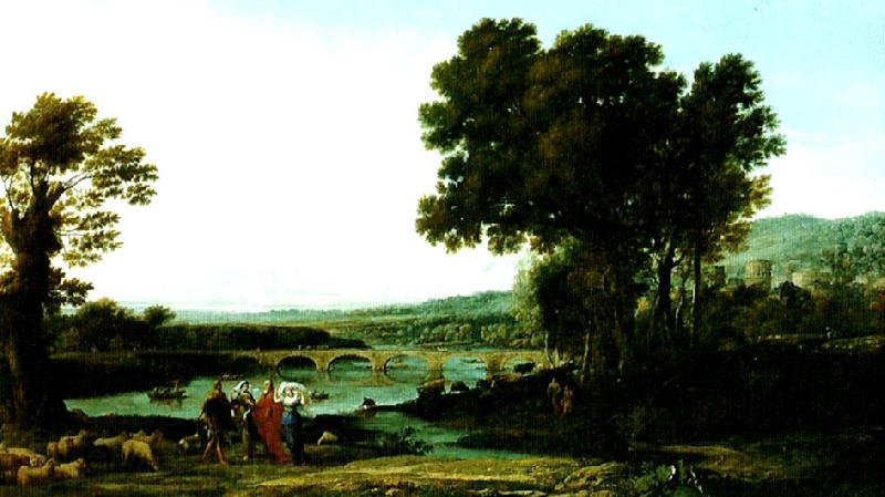 Claude Lorrain landscape with jacob and laban and his daughters France oil painting art